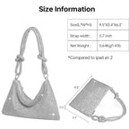 Evening Bag Sparkle Purses For Women, Rhinestone Clutch Purse For Women Dressy Sequin Purse