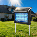Solar Bug Zapper Outdoor, 4500V Mosquito Zapper Fly Trap For Patio | 10W Solar Panel, Ipx5 Waterproof, Auto Mode, Solar Powered, Usb C Charging, Electric Rechargeable Mosquito Killer For Garden