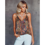 Ekouaer Women'S Silk Satin Camisole Tank Tops V Neck Sleeveless Spaghetti Straps Blouse Casual Racerback Shirt