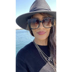 FURTALK Womens Mens Wide Brim Straw Panama Hat Fedora Summer Beach Sun Hats UPF Straw Hat for Women