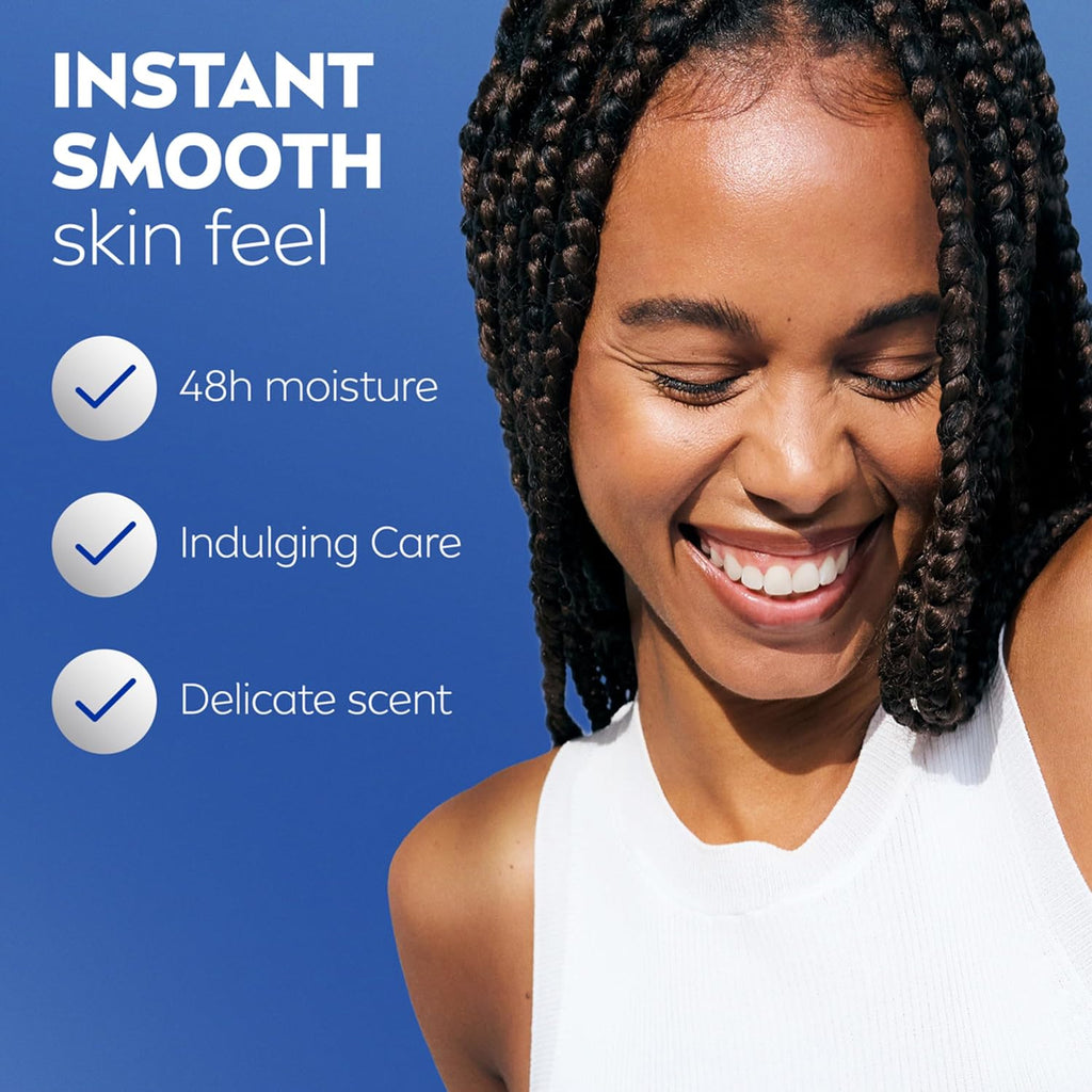 Nivea Oil Infused Cherry Blossom And Jojoba Oil Body Lotion For Women, Fast-Absorbing And Non-Greasy Cherry Blossom Scented Lotion Moisturizes For 48 Hours, 16.9 Fl Oz Pump Bottle