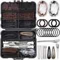 Teenitor 163Psc Hair Accessories Kit, Bobby Pins Hair Pins Hair Net Hair Clips And Hair Ties Hair Bands, Hair Kit For Dances Ballet Competition With Hair Accessories Organizer