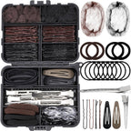 Teenitor 163Psc Hair Accessories Kit, Bobby Pins Hair Pins Hair Net Hair Clips And Hair Ties Hair Bands, Hair Kit For Dances Ballet Competition With Hair Accessories Organizer