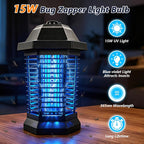 Bug Zapper Light Bulb Replacement For 15W Bug Zapper With 4-Pin Base, Ful 15W-Bl U Shaped Twin Tube Bulb For Outdoor Mosquito Zapper, 2 Pack