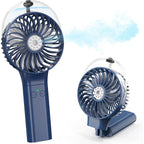 Portable Handheld Misting Fan, Nano-Mist Humidifier For Skincare & Makeup, 180° Foldable Desk Fan, Rechargeable Water Spray Fan For Disney Beach Cruise Essentials, Summer Gifts For Women Man Girls
