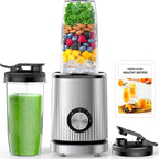 Turelar Blender For Smoothies Portable Personal Blender For Shakes And Smoothies For Kitchen With 2 * 24Oz Portable Cups And Extra Lid, Smoothie Maker Machine For Juices, Baby Food, Nutritious Recipe