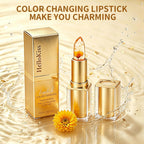 Clear Color Changing Lipstick Daisy Flower Jelly,Temperature Change Ph Adjusting Tinted Lip Balm, Moisturizing, Long Lasting, Magic Color Change Transferproof Lip Gloss | Moisturizing, Long Lasting, Nourishing