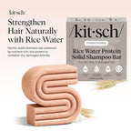Kitsch Rice Water Shampoo Bar Soap For Hair Growth – Made In Usa, 3.5 Oz | Strengthening Hair Shampoo For Women & Men – Reduce Breakage, Boosts Shine – Paraben, Silicone & Sulfate-Free Hair Care