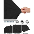 Coofandy Men'S Knit Button Down Shirts Short Sleeve Polo Shirt Casual Vacation Summer Beach Shirts
