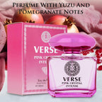 Verse Pink Crystal Intense For Women 3.4 Fl Oz - Fruity & Floral Scents Of Raspberry, Peony, Magnolia & Lotus Flowers - Base Notes Of Amber, Vibrant Musk & Deep Mahogany Wood - Elegant 100Ml Bottle