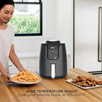 Ninja Air Fryer | 4 QT Capacity | 4-in-1 Roast, Crisp, Roast, Reheats, & Dehydrates | Dishwasher Safe Parts | 105°F-400°F | Includes 20 Easy & Healthy Recipes | 1550 watt | Grey | AF101