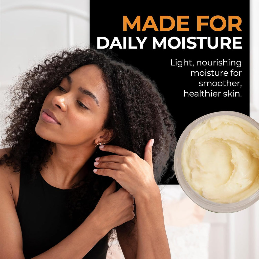 Ra Cosmetics Whipped African Shea Butter With Cotton Candy – 100% Whipped Shea Body Butter From Ghana – Moisturizing Natural Skincare For Dry Skin, Hair, Scalp – Nourishes, Softens & Hydrates – 12Oz