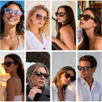 Danamy Sunglasses Womens Polarized Sunglasses For Women Trendy Designer Mirrored Uv Protection Sun Glasses