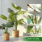 5Pack Adjustable Plant Support Pole – Stackable Indoor/Outdoor Support Pole With Clamps, Suitable For Supporting Monstera And Climbing Plants, Garden Accessories, Perfect Replacement For Plant Stakes