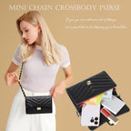 YAZEKOUS Small Crossbody Bags for Women, Small Purses Crossbody Purses, Cell Phone Purse with Card Slots for Travel Daypack | Small Purses, with Card Slots, for Travel Daypack, Small Purses, with Card Slots, for Travel Daypack