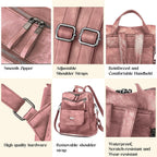 Backpack Purse For Women, Women Backpack Purse Small Leather Waterproof Anti-Theft Shoulder Bags Handbags Ladies