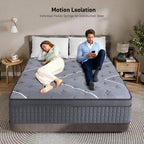 Queen Mattress, 12 Inch Queen Size Mattresses In A Box,Hotel-Level Luxury Upgraded Cooling Gel Memory Foam Upgraded Pocket Springs, Relieve Back Waist Pain, Zoned Support Medium Firm,365-Night Trial