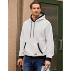 Jmierr Men'S Cotton Casual Hoodies Sweatshirts Fashion Long Sleeve Drawstring Fleece Pullover Hoodie With Pockets