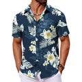 Coofandy Mens Hawaiian Shirt Short Sleeve Button Down Shirts Tropical Floral Summer Beach Shirts