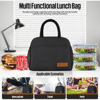 douyadady Lunch Bag Women/Men Lunch Box Women/Men (black)