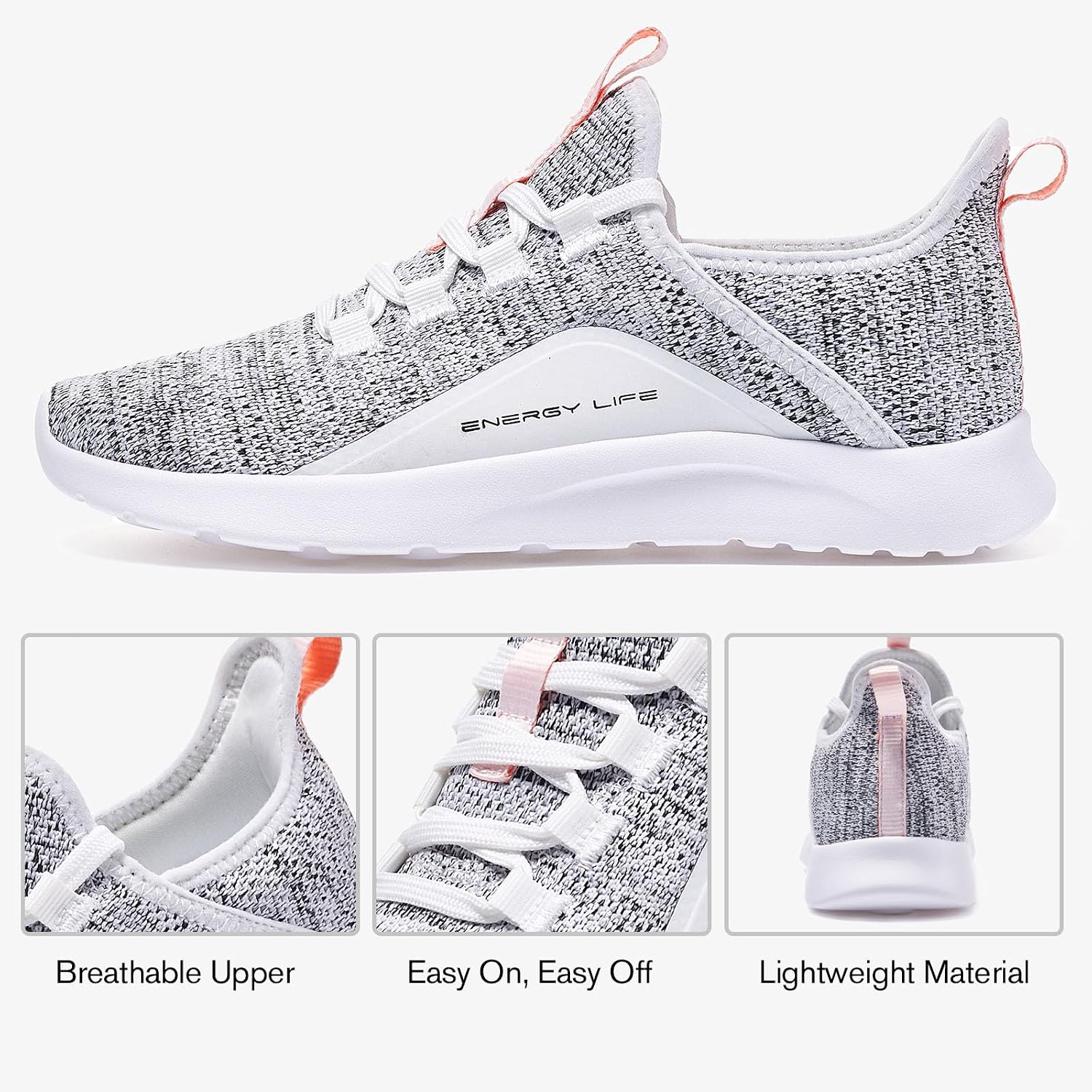 Aleader Women'S Energycloud Lightweight Slip On Walking Running Shoes