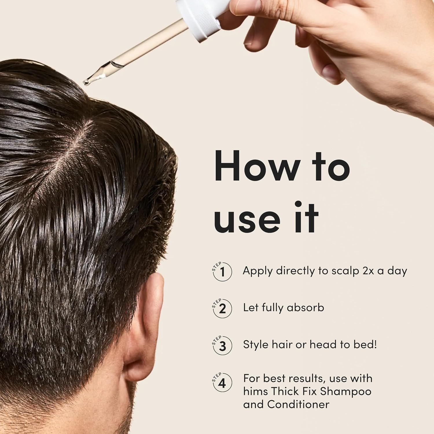 Hims Hair Regrowth Treatment - Topical Minoxidil 5% Solution For Men - Extra Strength - Supports Thicker, Fuller Hair - Non-Greasy - Unscented, 2 Pack