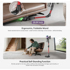 Ultenic Cordless Vacuum Cleaner, 55Kpa/650W/80Mins, Cordless Stick Vacuum With 180°Bendable Wand, Touch Screen, Anti-Tangle Brush, Self-Standing, Vacuum Cleaners For Home/Floor/Pet Hair/Carpets