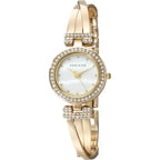 Anne Klein Women's Premium Crystal Accented Bangle Watch and Bracelet Set