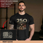 Patriotic Shirts For Men, 250Th Independance Shirt | This Patriotic American Flag Shirt Honors The 250Th Independence Milestone, Delivering A Comfortable, Casual Fit For Men.