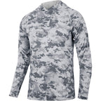 Fisheal Upf 50+ Mens Fishing Shirts With Hood，Long Sleeve Sun Protection Hunting Shirt, Lightweight Camo Shirt For Hiking
