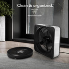 Vornado Model 80 High Velocity Electric Box Fan With Removable Grille, 5 Speed Settings, Powerful Airflow, Whole Room Air Circulation, Targeted Cooling, Cord Storage, Durable Floor Fan, Ice White