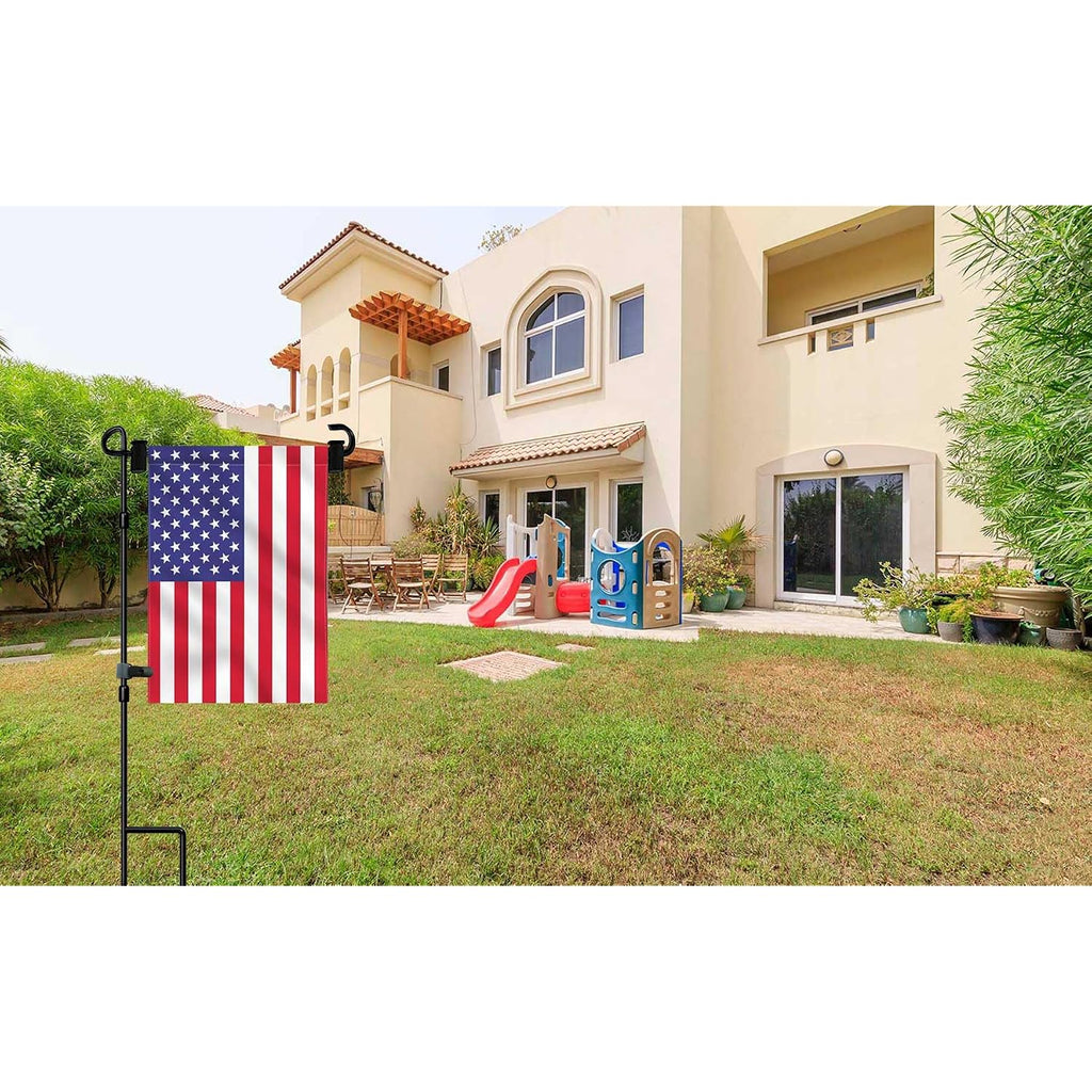 Garden Flag Stand-Holder-Pole With Flag Stopper And Clip Waterproof Powder-Coated Paint For House Flags,Decorative Yard Seasonal Flags