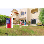 Garden Flag Stand-Holder-Pole With Flag Stopper And Clip Waterproof Powder-Coated Paint For House Flags,Decorative Yard Seasonal Flags