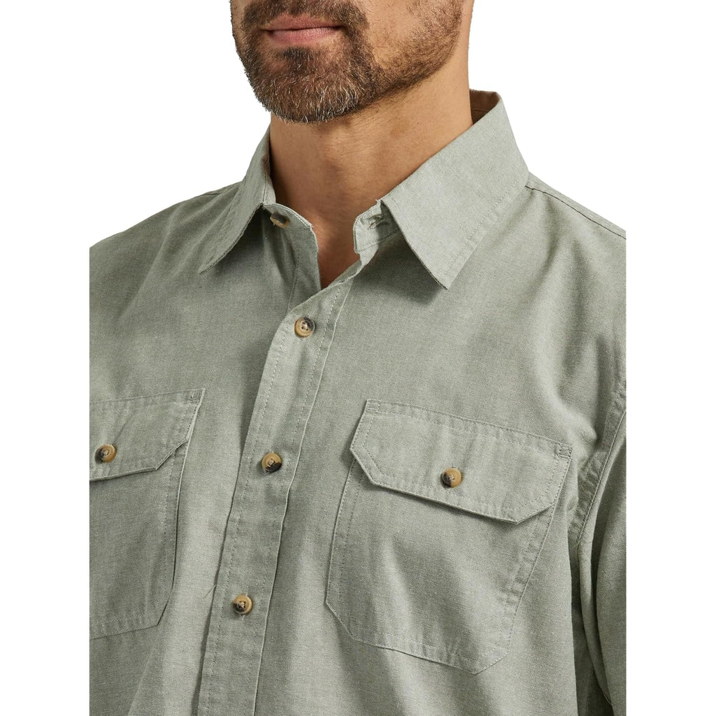 Wrangler Authentics Men'S Short Sleeve Classic Woven Shirt