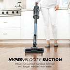 Shark Pet Cordless Stick Vacuum | Xl Dust Cup, Led Headlights, Removable Handheld Vac, Crevice Tool | Portable Vacuum For Pet Hair | Carpet & Hard Floors | 40-Min Runtime | Ice Blue | Ix141Amz