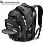 Swissdigital Design Tsa Business Laptop Backpack For Men,Travel Backpack With Usb Charging Port,College Tech Backpacks With Rfid Pockets Presents For Men Fits 15.6 Inch Computer | J16Bt-1