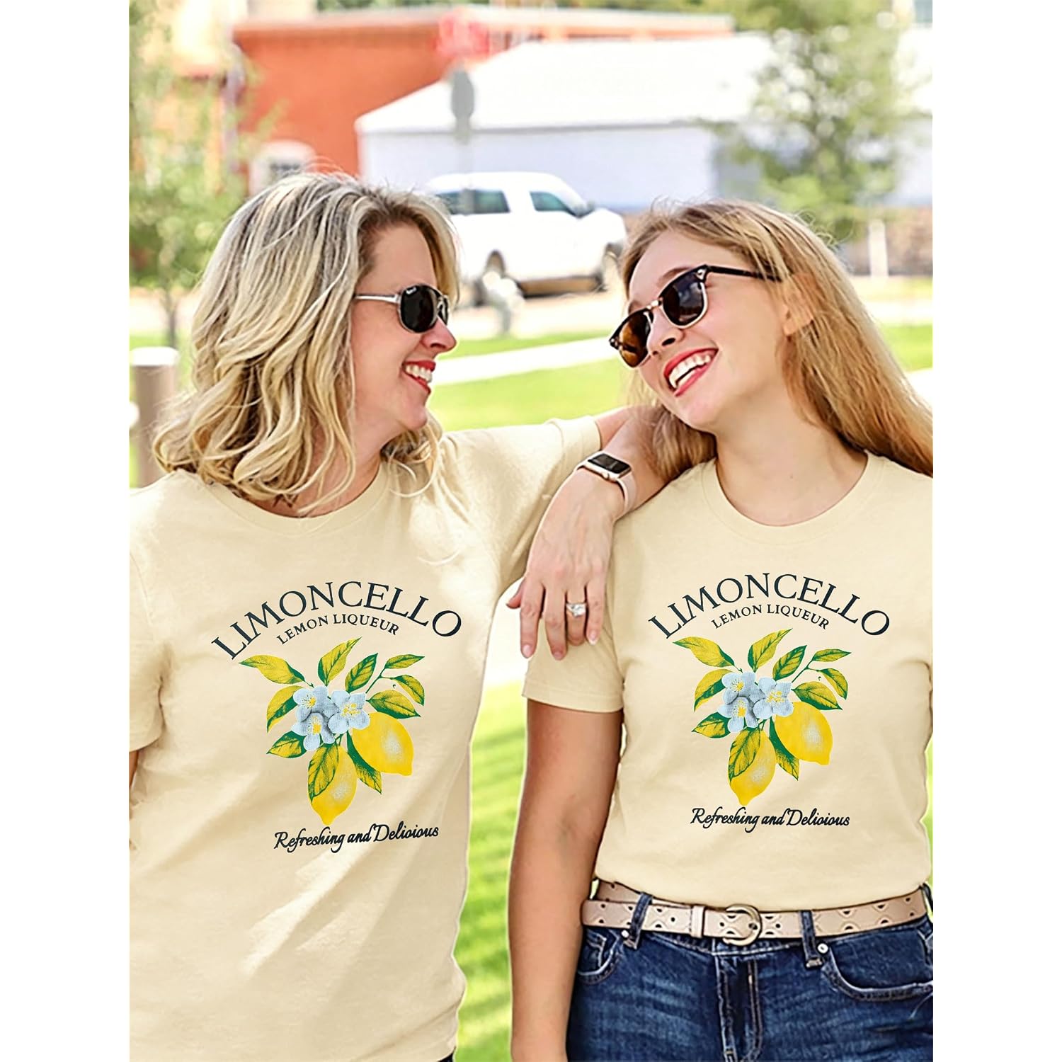Women Lemon Shirt Lemon Graphic Tees Casual Holiday Tee Tops Summer Vibes Gift Tee Shirt Apricot-1s