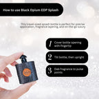 Yves Saint Laurent Black Opium Perfume For Women Mini Edp Splash 0.25 Ounce
