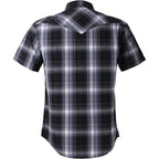 Coevals Club Men'S Western Plaid Pearl Snap Buttons Two Pocket Casual Short Sleeve Shirts