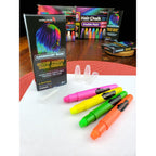 Glow Party Hair Chalk Fluorescent Neon Temporary Hair Color Glows in UV or Black Light
