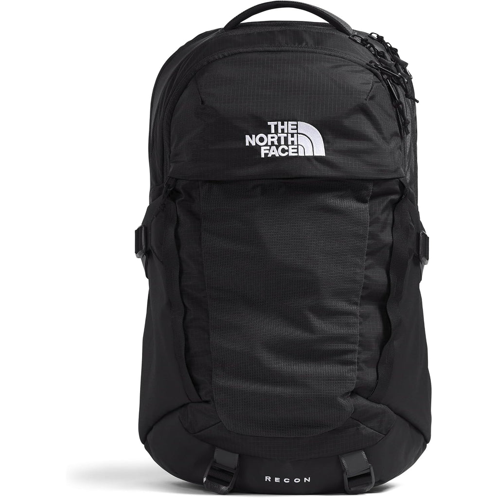 The North Face Recon Everyday Laptop Backpack - Daypack, Water Repellent, Laptop Sleeve, 2 Water Bottle Pockets, Tnf Black/Tnf Black-Npf, One Size