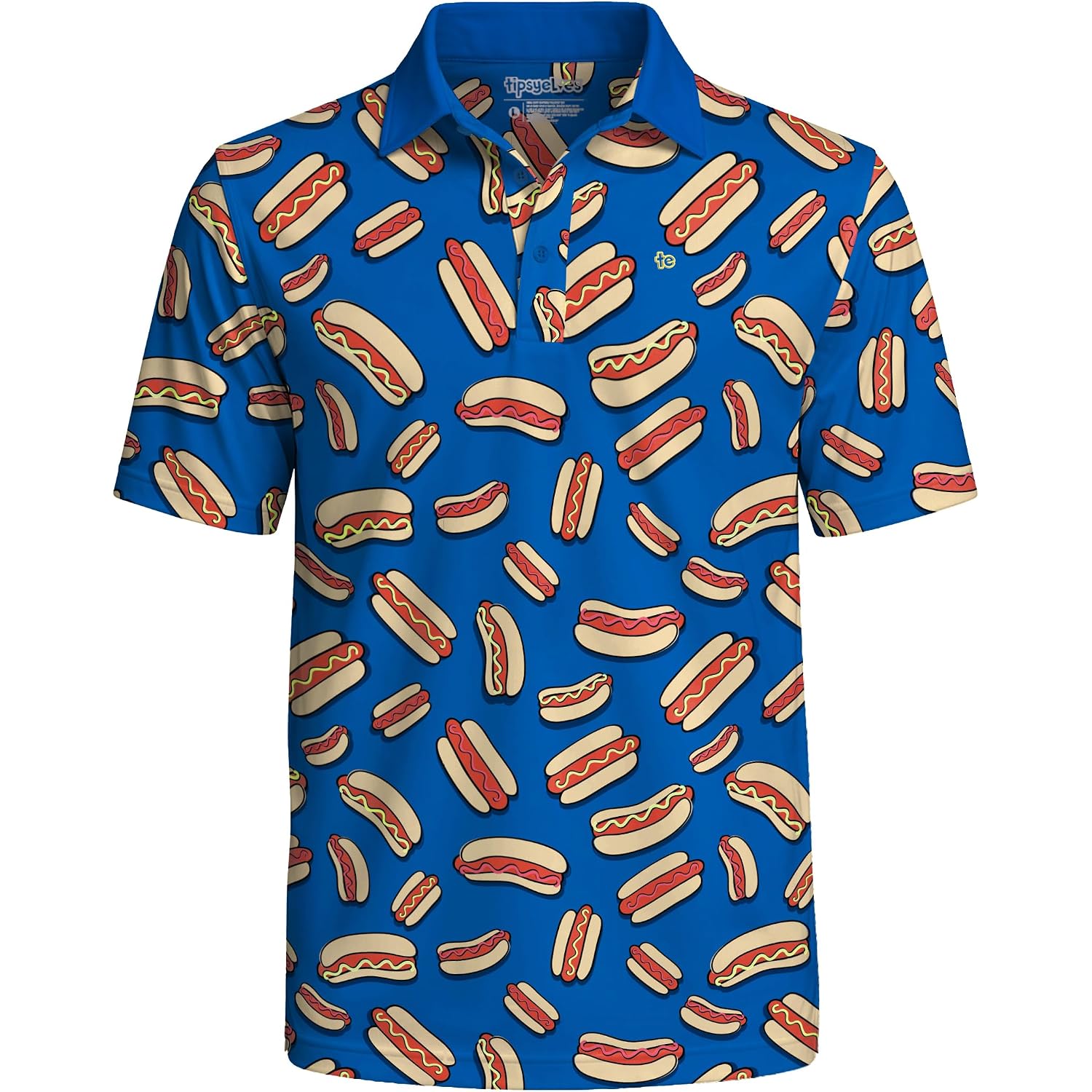 Tipsy Elves Men’S Golf Polo Shirt - Moisture Wicking, Stretch Fabric, Athletic Fit - Performance Polo