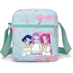 For Demon Hunters mini crossbody bag, For Korean idol,also a shoulder bag, features a cartoon pattern design. (khaki)