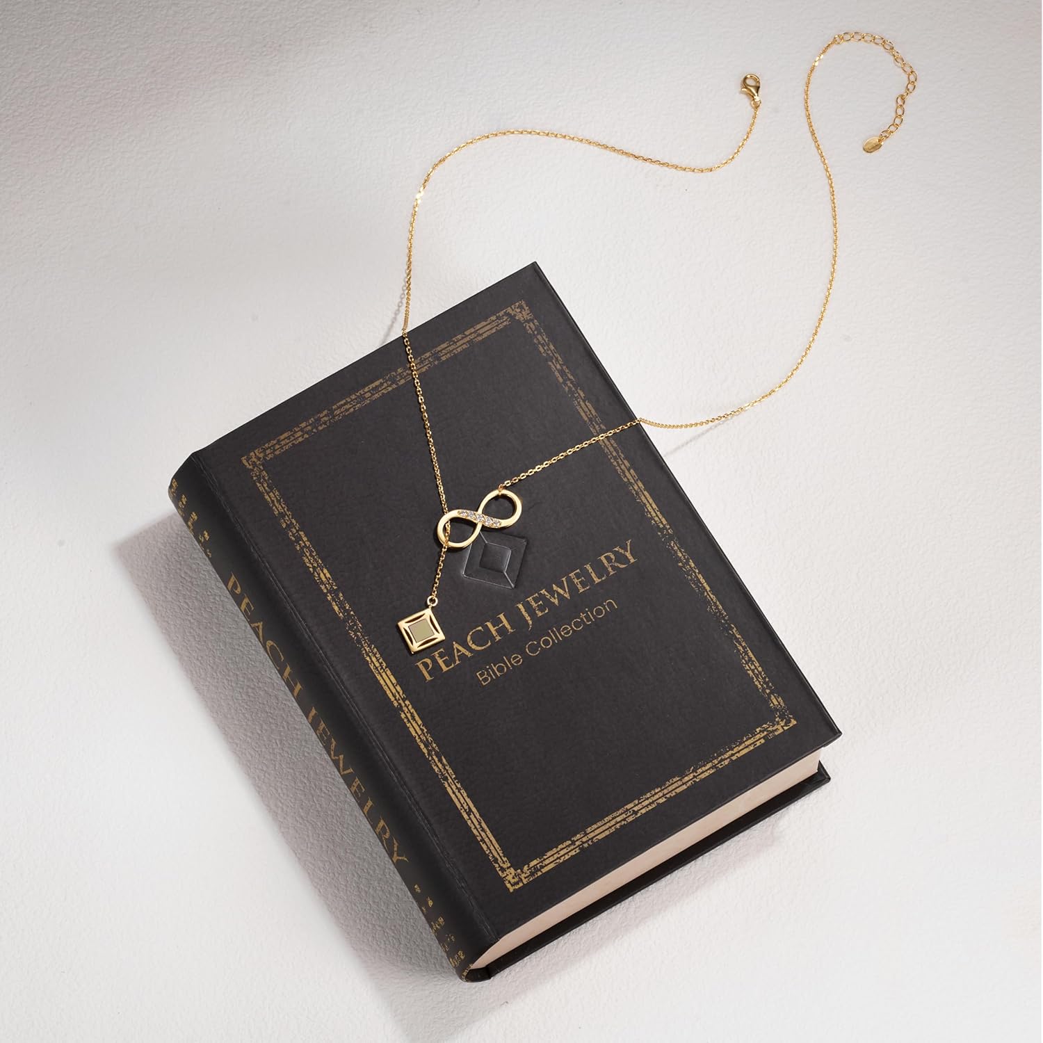 Nano Bible Infinity Necklace for Women – 925 Sterling Silver with Entire Holy KJV New Testament Engraved Pendant for Her – Religious Christian Jewelry Mothers Day Gift for Wife or Girlfriend