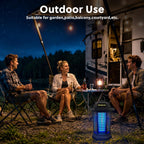 Bug Zapper Outdoor, Electric Mosquito Zapper, Fly Zapper Indoor Fly Traps, Mosquito Repellent Outdoor Patio & Backyard Covers 1/2 Acre, 4200V 3 Prong Plug, Abs Fireproof Plastic Outer