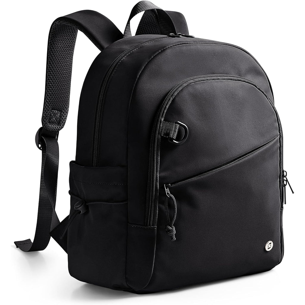 Women Mini Backpack With Wet Pocket And Rfid Blocking Pocket, Small Backpack Purse For Gym, Work, College Or Travel, Black