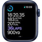 Apple Watch Series 6 (Gps, 40Mm) - Blue Aluminum Case With Deep Navy Sport Band (Renewed)