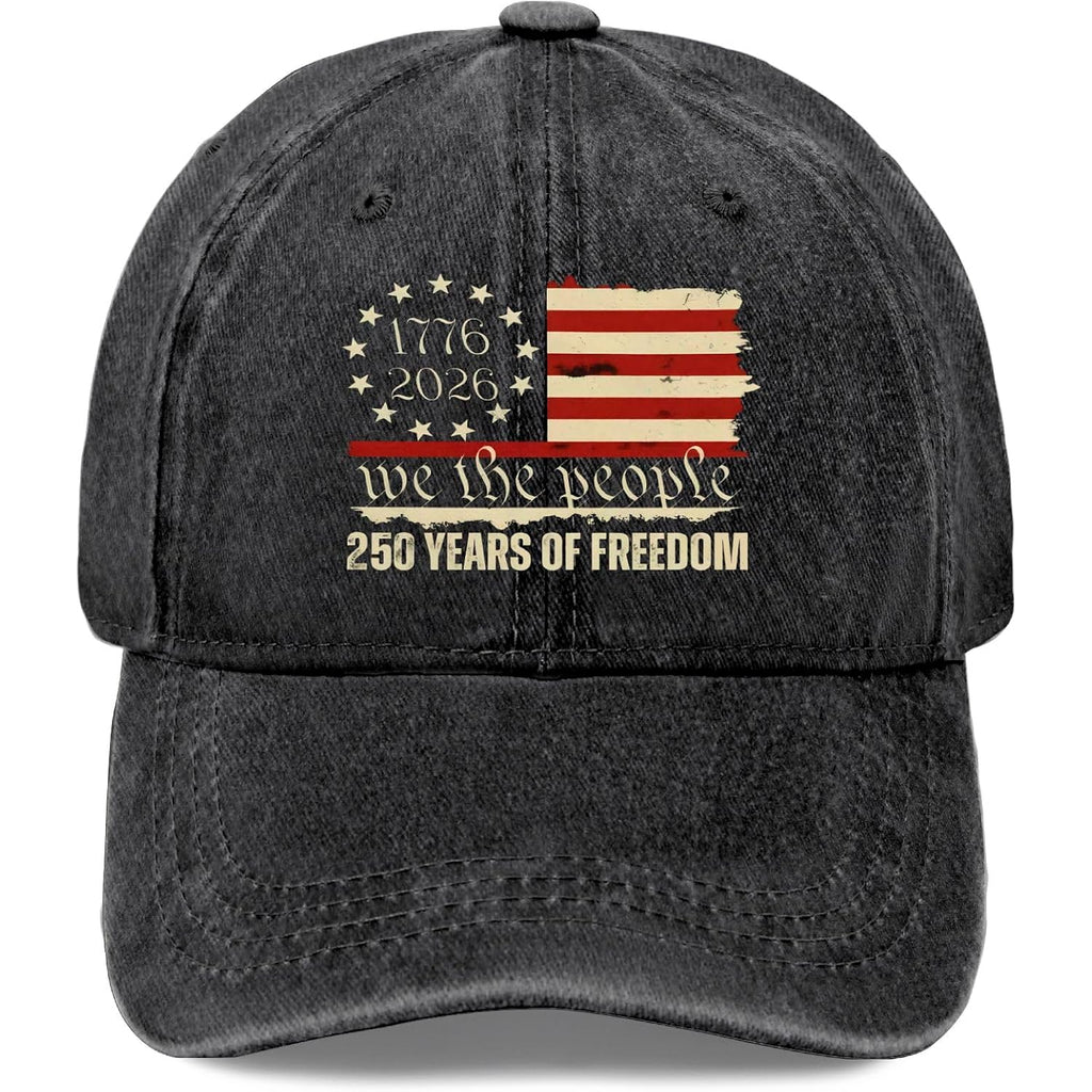 U.S. 250Th Anniversarys Hat For Men Classic Washed Distressed Baseball Cap