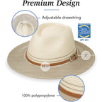 Wallaroo Women’s Kristy Fedora– UPF 50+ UV Protection | Wide Brim, Packable & Adjustable |Petite or Medium