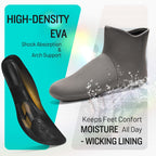Furuian Men'S Deck Boots Fishing Boots Waterproof Rain Boots Ankle Booties Slip On Neoprene Rubber Footwear Chelsea Boots Men Botas Para Hombre For Gardening Fishing Boating Camping Sailing